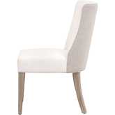 Duet Dining Chair in Pearl Fabric, Bisque French Linen & Natural Gray Wood 6490UP.NG/LPPRL/BIS